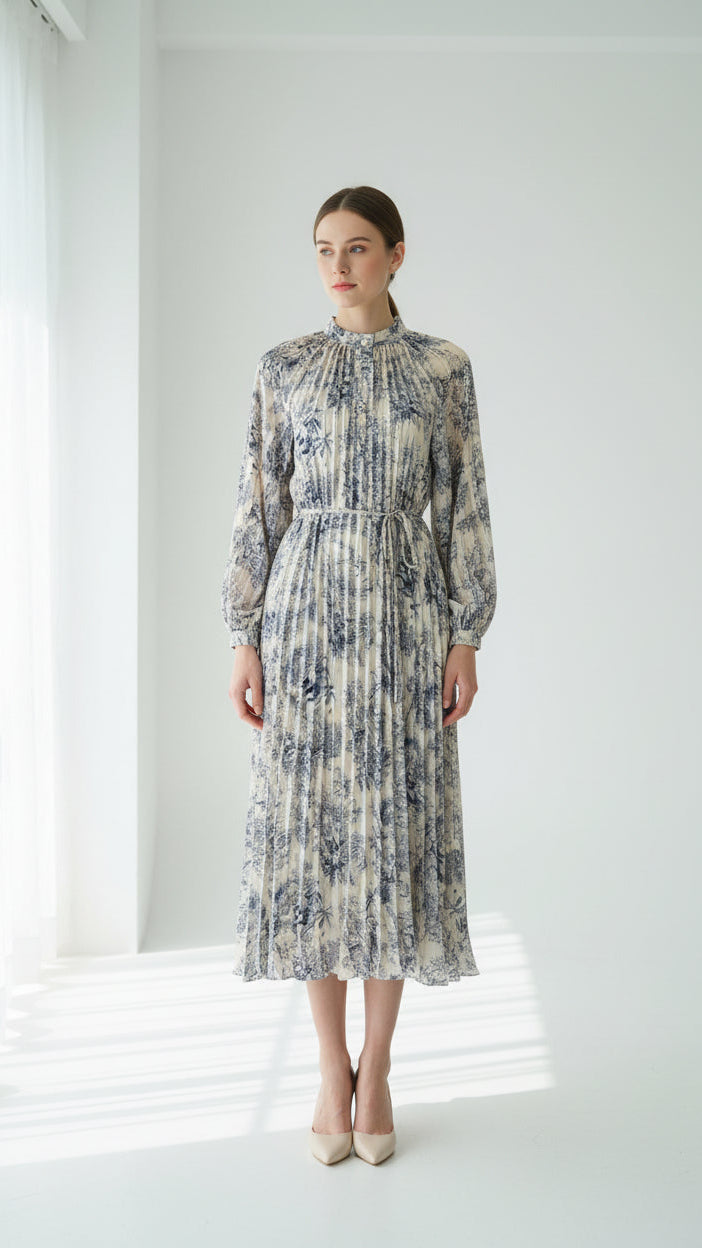 Long Pleated Maxi