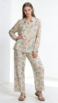Linen Polyester Co-ord Set