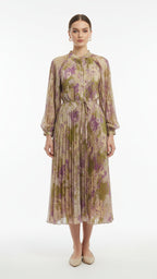 Long Pleated Maxi
