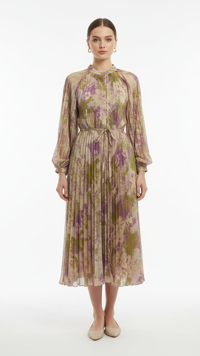 Long Pleated Maxi