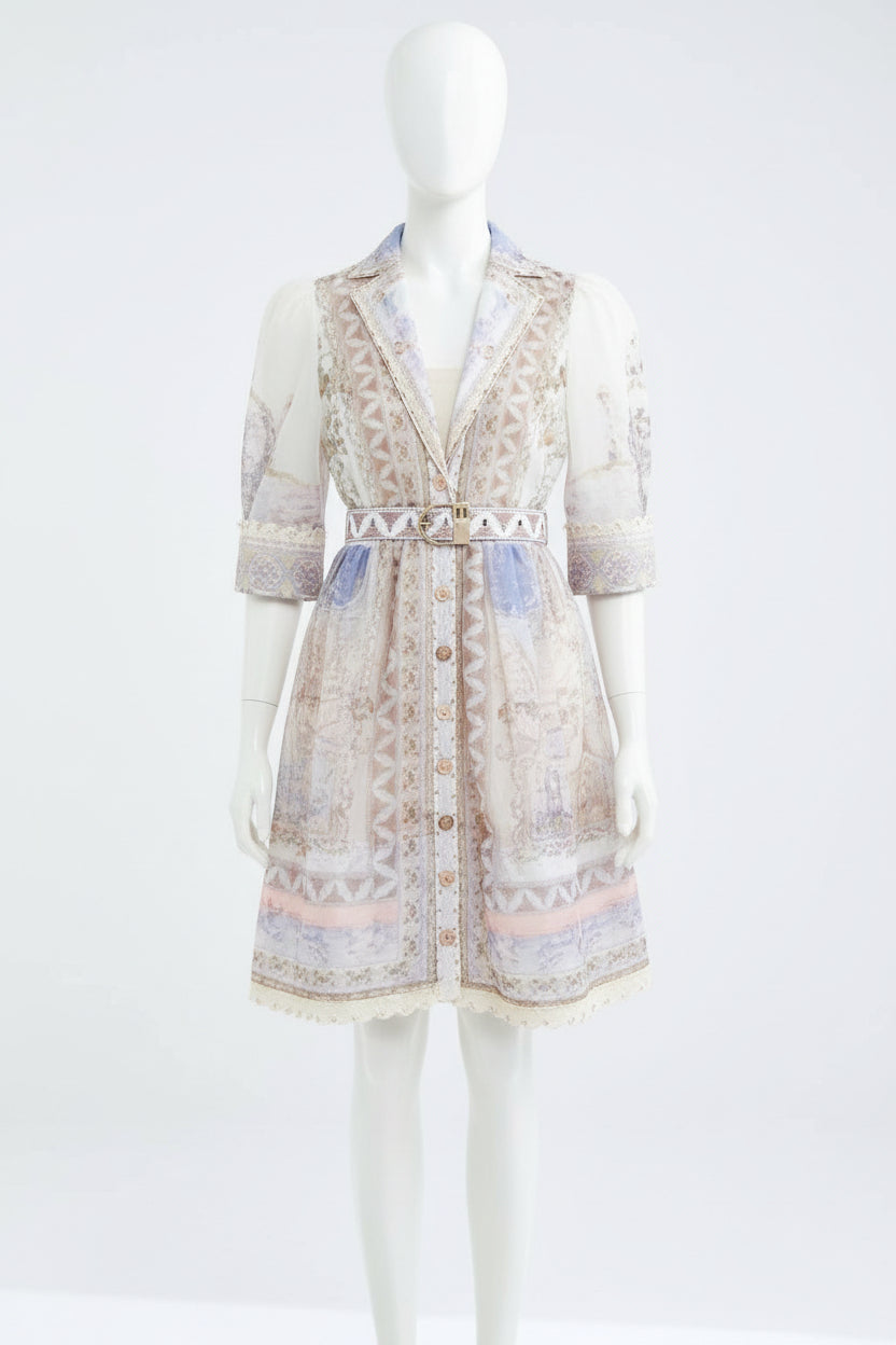 Zimmermann High Tide Mini Shirt Dress