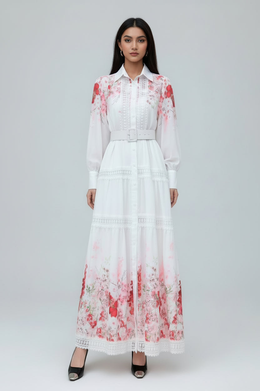 The Rose Garden Tiered Maxi