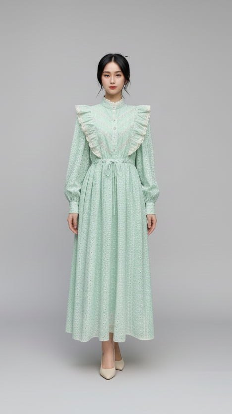 Long Maxi Frill Dress