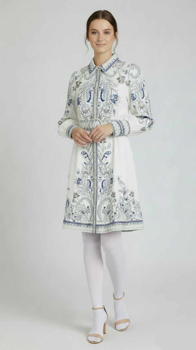 Mist Blue Shirt Dress