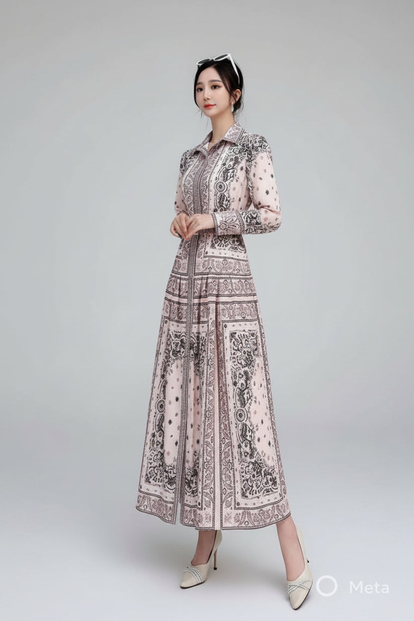The Blush Baroque Maxi