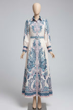 Prism Paisley Belted Dress