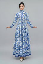 Long Polyester Maxi Dress