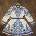 Imperial Blue Shirt Dress