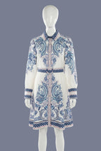 Imperial Blue Shirt Dress