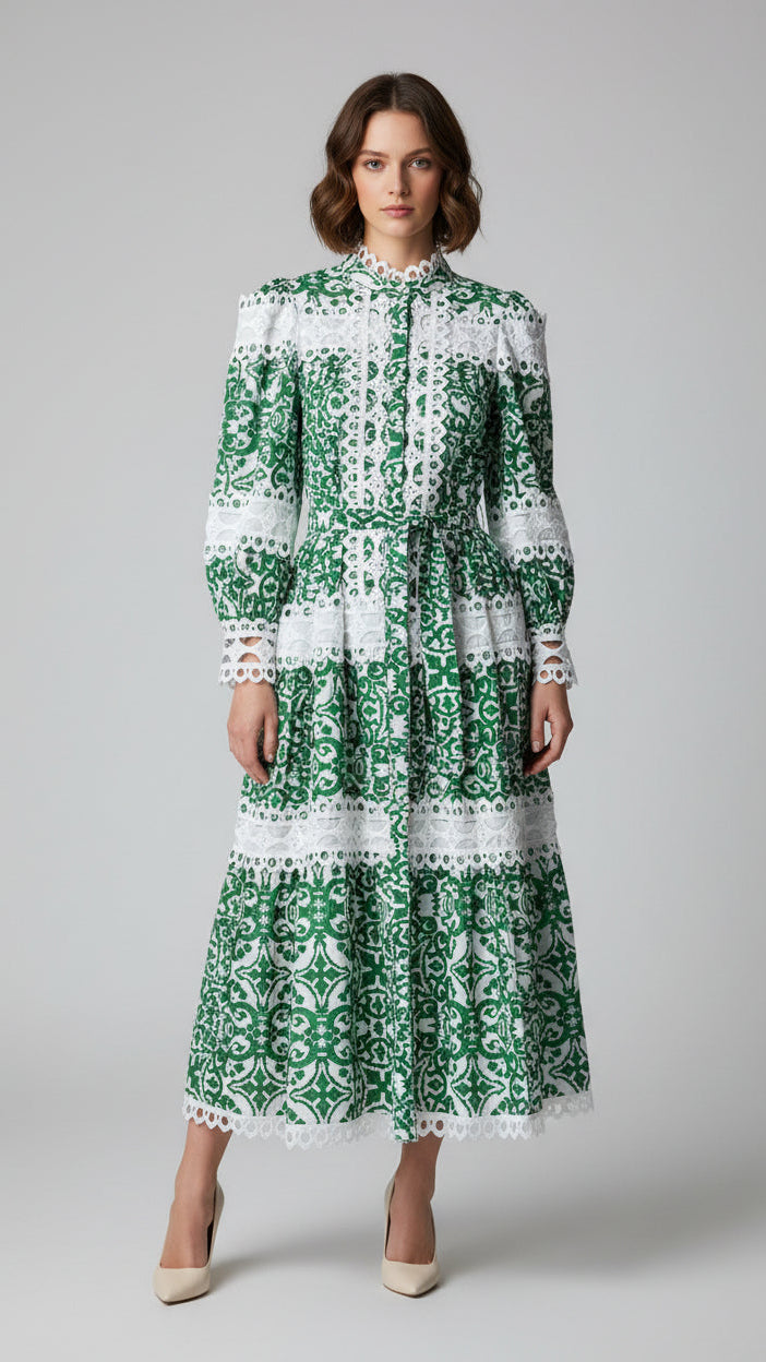 Long Laced Maxi Dress
