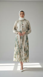Long Pleated Maxi