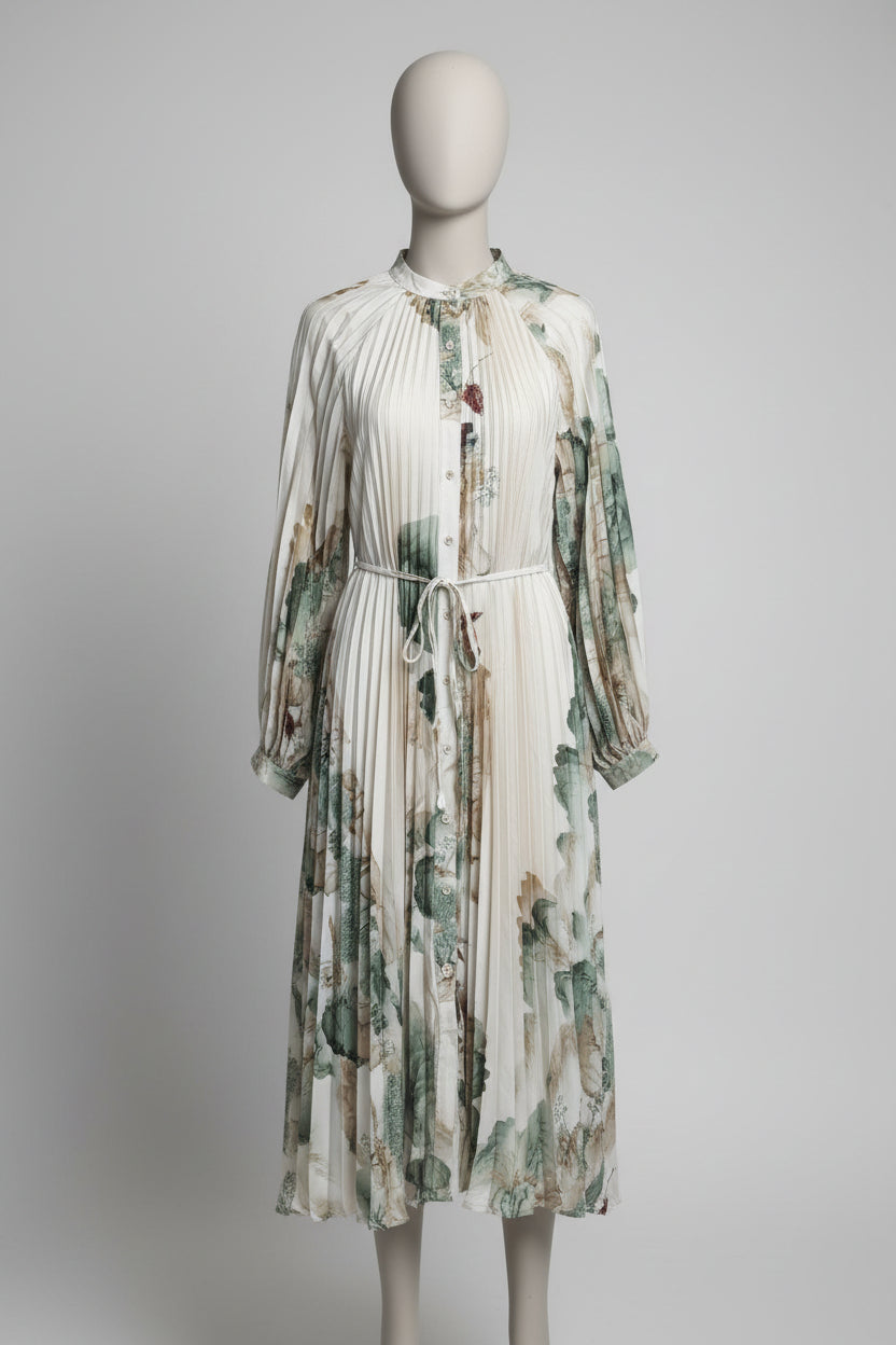 Long Pleated Maxi