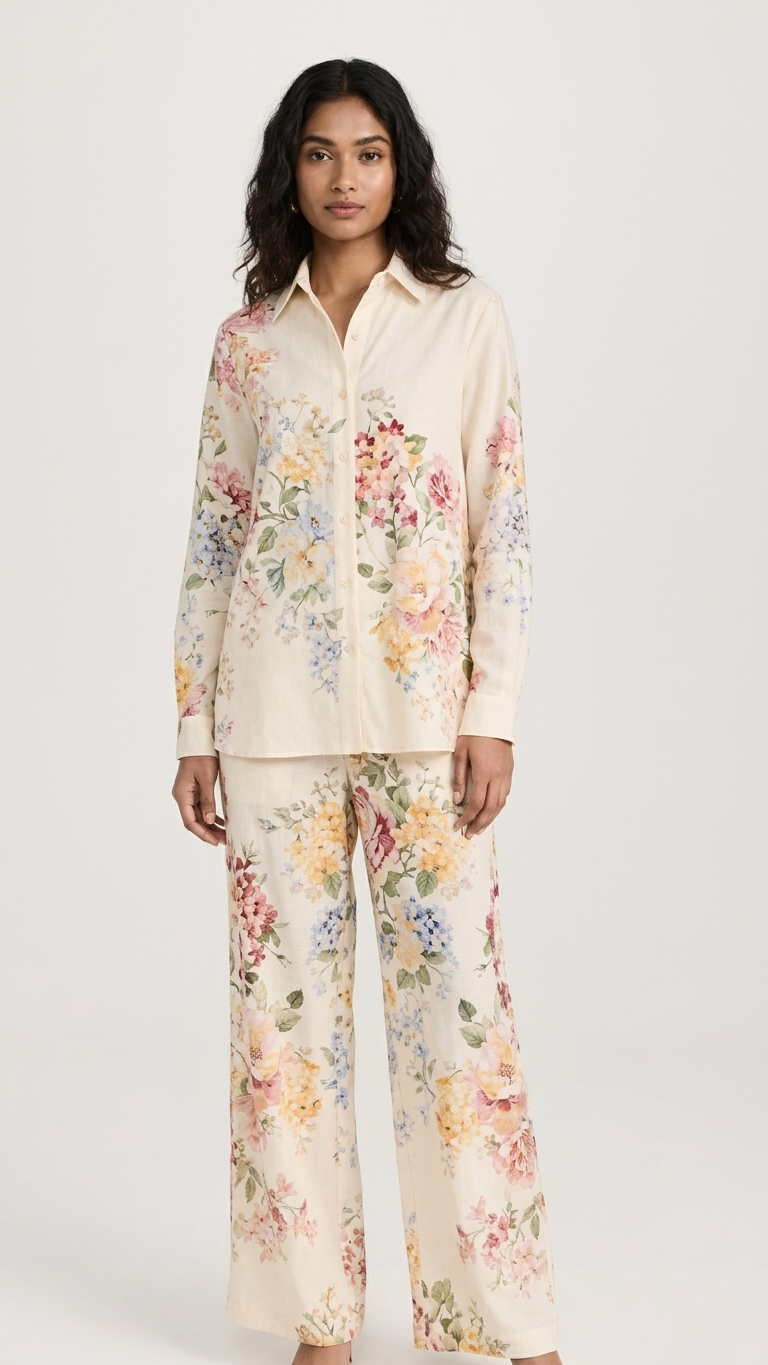 Ivory Bloom Co-ord Set