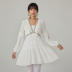 Boho Chiffon Mini Dress